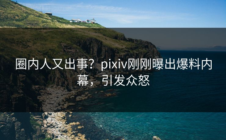 圈内人又出事？pixiv刚刚曝出爆料内幕，引发众怒