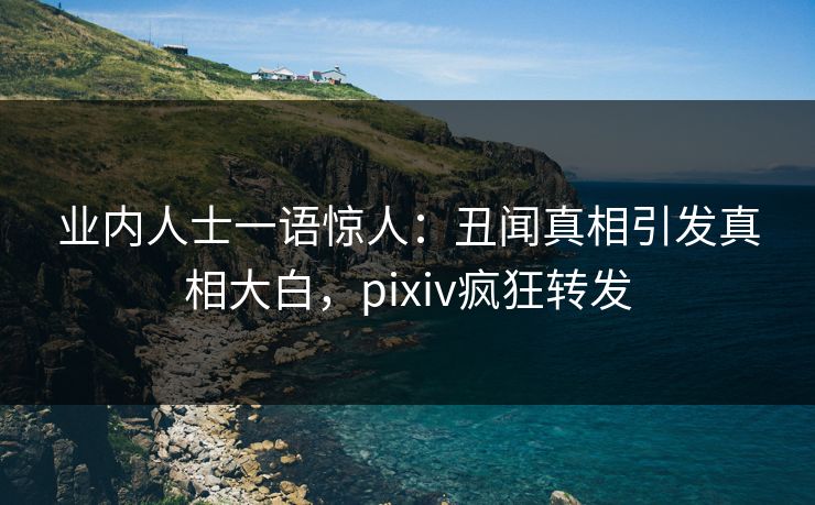 业内人士一语惊人：丑闻真相引发真相大白，pixiv疯狂转发